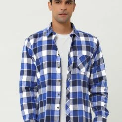 Allegra K Men's Casual Long Sleeve Button Down Plaid Checked Dress Shirts 66 Allegra K Men's Casual Long Sleeve Button Down Plaid Checked Dress Shirts