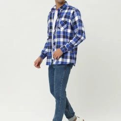 Allegra K Men's Casual Long Sleeve Button Down Plaid Checked Dress Shirts 67 Allegra K Men's Casual Long Sleeve Button Down Plaid Checked Dress Shirts