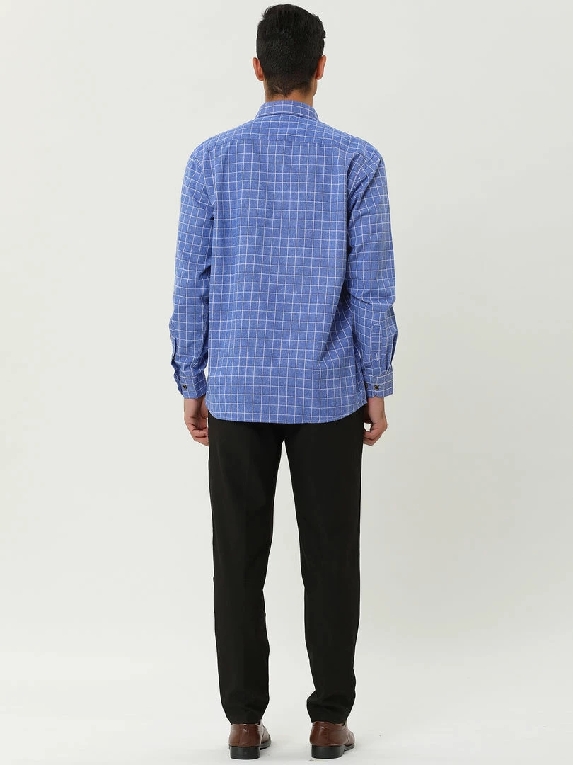 Allegra K Men's Casual Long Sleeve Button Down Plaid Checked Dress Shirts 8 Allegra K Men's Casual Long Sleeve Button Down Plaid Checked Dress Shirts