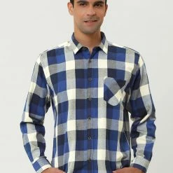 Allegra K Men's Casual Long Sleeve Button Down Plaid Checked Dress Shirts 72 Allegra K Men's Casual Long Sleeve Button Down Plaid Checked Dress Shirts