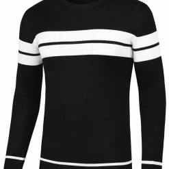 Allegra K Men's Crew Neck Sweater Casual Long Sleeves Color Block Knitted Pullover Sweaters