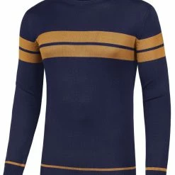 Allegra K Men's Crew Neck Sweater Casual Long Sleeves Color Block Knitted Pullover Sweaters