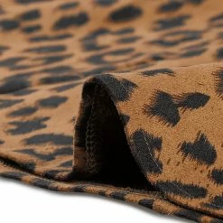 Allegra K Women's Faux Suede Skirts Button Closure High Waist A-Line Pattern Mini Short Skirt