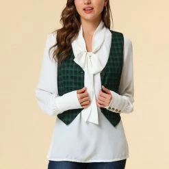 Allegra K Womens Waistcoat Steampunk Dressy Sleeveless Jacket Versatile Racerback Suit Vests 42 Allegra K Womens Waistcoat Steampunk Dressy Sleeveless Jacket Versatile Racerback Suit Vests