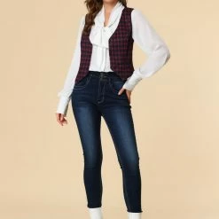 Allegra K Womens Waistcoat Steampunk Dressy Sleeveless Jacket Versatile Racerback Suit Vests 47 Allegra K Womens Waistcoat Steampunk Dressy Sleeveless Jacket Versatile Racerback Suit Vests