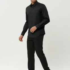 Allegra K Men's Long Sleeves Slim Fit Button Down Cargo Work Shirts With Pocket 26 Allegra K Men's Long Sleeves Slim Fit Button Down Cargo Work Shirts With Pocket