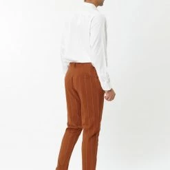 Allegra K Men's Dress Striped Pants Slim Fit Flat Front Business Pencil Trousers With Pockets 26 Allegra K Men's Dress Striped Pants Slim Fit Flat Front Business Pencil Trousers With Pockets