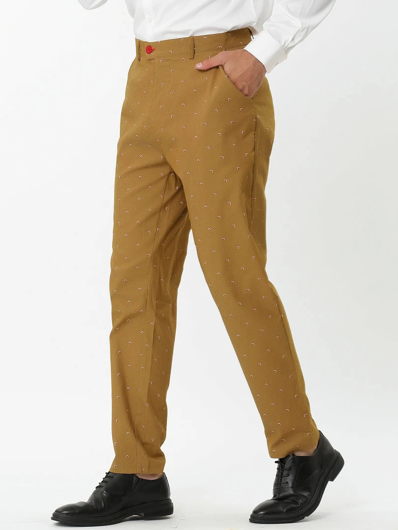 Allegra K Men's Business Trousers Casual Printed Slim Fit Flat Front Chinos Dress Pants 6 Allegra K Men's Business Trousers Casual Printed Slim Fit Flat Front Chinos Dress Pants