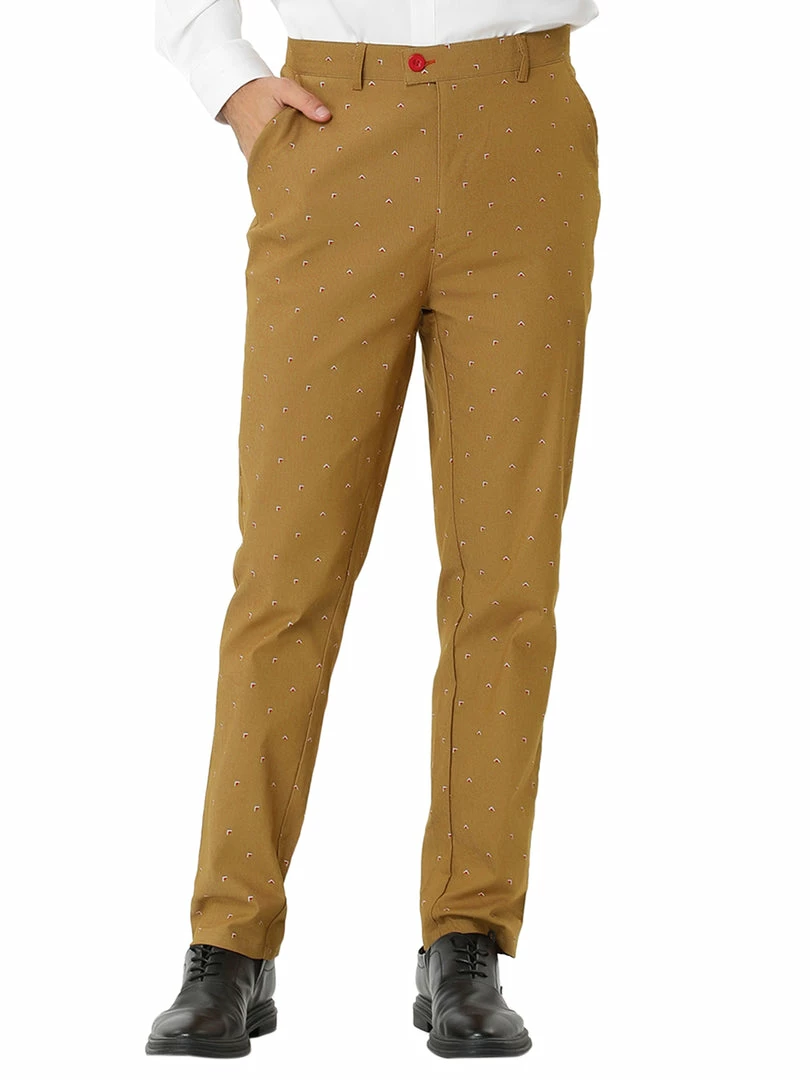 Allegra K Men's Business Trousers Casual Printed Slim Fit Flat Front Chinos Dress Pants 4 Allegra K Men's Business Trousers Casual Printed Slim Fit Flat Front Chinos Dress Pants
