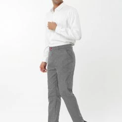 Allegra K Men's Business Trousers Casual Printed Slim Fit Flat Front Chinos Dress Pants 37 Allegra K Men's Business Trousers Casual Printed Slim Fit Flat Front Chinos Dress Pants