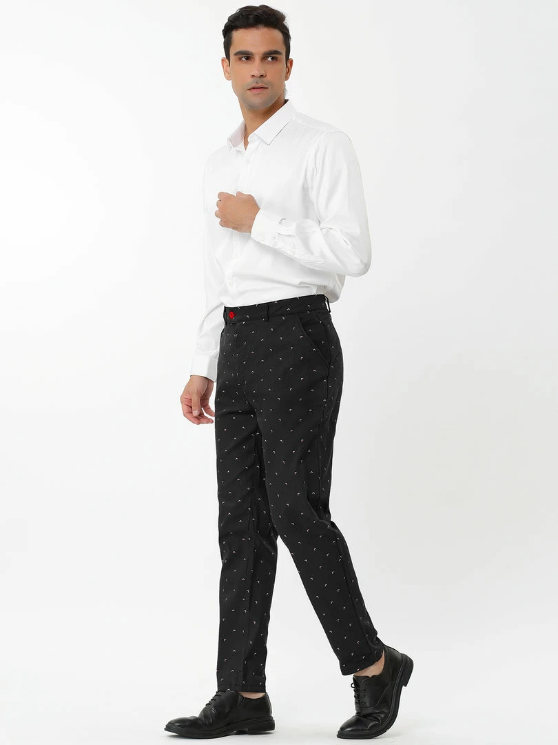 Allegra K Men's Business Trousers Casual Printed Slim Fit Flat Front Chinos Dress Pants 19 Allegra K Men's Business Trousers Casual Printed Slim Fit Flat Front Chinos Dress Pants