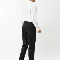 Allegra K Men's Business Trousers Casual Printed Slim Fit Flat Front Chinos Dress Pants 44 Allegra K Men's Business Trousers Casual Printed Slim Fit Flat Front Chinos Dress Pants