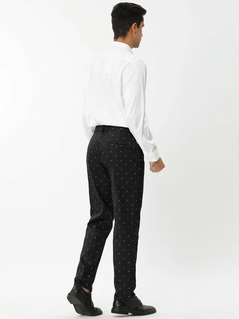 Allegra K Men's Business Trousers Casual Printed Slim Fit Flat Front Chinos Dress Pants 20 Allegra K Men's Business Trousers Casual Printed Slim Fit Flat Front Chinos Dress Pants