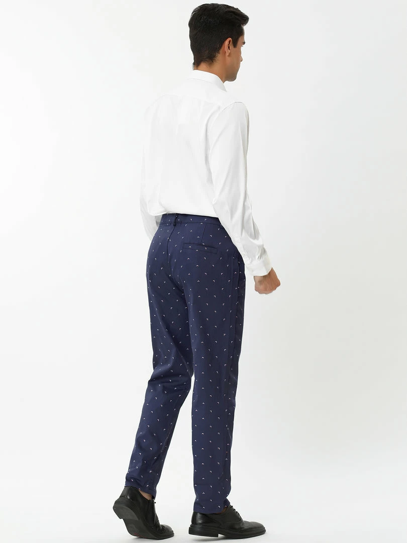 Allegra K Men's Business Trousers Casual Printed Slim Fit Flat Front Chinos Dress Pants 26 Allegra K Men's Business Trousers Casual Printed Slim Fit Flat Front Chinos Dress Pants