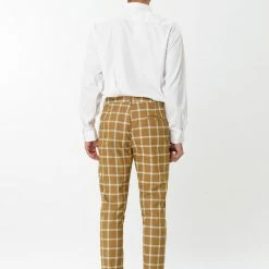 Allegra K Men's Plaid Dress Pants Casual Slim Fit Flat Front Business Checked Trousers 37 Allegra K Men's Plaid Dress Pants Casual Slim Fit Flat Front Business Checked Trousers