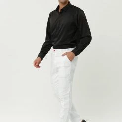 Allegra K Men's Business Checked Trousers Slim Fit Flat Front Plaid Dress Pants