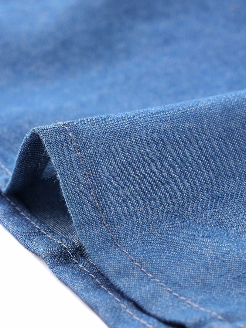 Allegra K Women's Lace Trim Button Front Classic Denim Jeans Tops 9 Allegra K Women's Lace Trim Button Front Classic Denim Jeans Tops