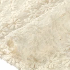 Allegra K Women’s Daisy Embroidered Mesh Peter Pan Collar Sheer Short Sleeve Shirt