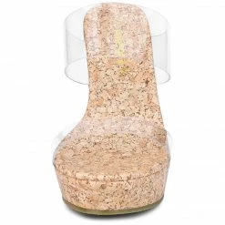 Allegra K Shoes Women's Clear Platform Transparent Straps Wedge Heels Sandals 23 Allegra K Shoes Women's Clear Platform Transparent Straps Wedge Heels Sandals