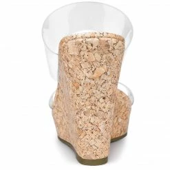 Allegra K Shoes Women's Clear Platform Transparent Straps Wedge Heels Sandals 24 Allegra K Shoes Women's Clear Platform Transparent Straps Wedge Heels Sandals