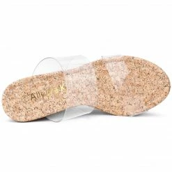 Allegra K Shoes Women's Clear Platform Transparent Straps Wedge Heels Sandals 25 Allegra K Shoes Women's Clear Platform Transparent Straps Wedge Heels Sandals