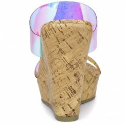 Allegra K Shoes Women's Clear Platform Transparent Straps Wedge Heels Sandals 18 Allegra K Shoes Women's Clear Platform Transparent Straps Wedge Heels Sandals