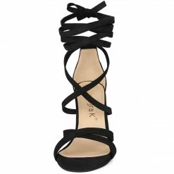 Allegra K Shoes Women's Lace Up Heels Stiletto High Heel Sandals