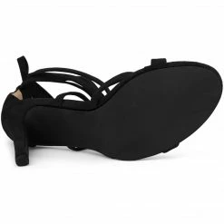 Allegra K Shoes Women's Lace Up Heels Stiletto High Heel Sandals