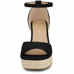 Allegra K Women's Espadrille Platform Ankle Strap Wedge Heel Sandals Shoes 17 Allegra K Women's Espadrille Platform Ankle Strap Wedge Heel Sandals Shoes