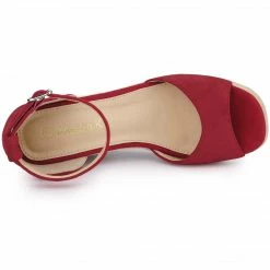 Allegra K Women's Espadrille Platform Ankle Strap Wedge Heel Sandals Shoes 25 Allegra K Women's Espadrille Platform Ankle Strap Wedge Heel Sandals Shoes