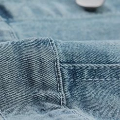 Allegra K Women's Casual Long Sleeve Button Down Denim Jean Jacket