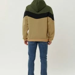 Allegra K Men's Novelty Color Block Hoodies Casual Plush Lined Pullover Sweatshirt With Pocket