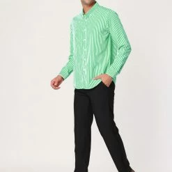 Allegra K Men's Business Vertical Striped Long Sleeves Button Down Dress Shirts 55 Allegra K Men's Business Vertical Striped Long Sleeves Button Down Dress Shirts