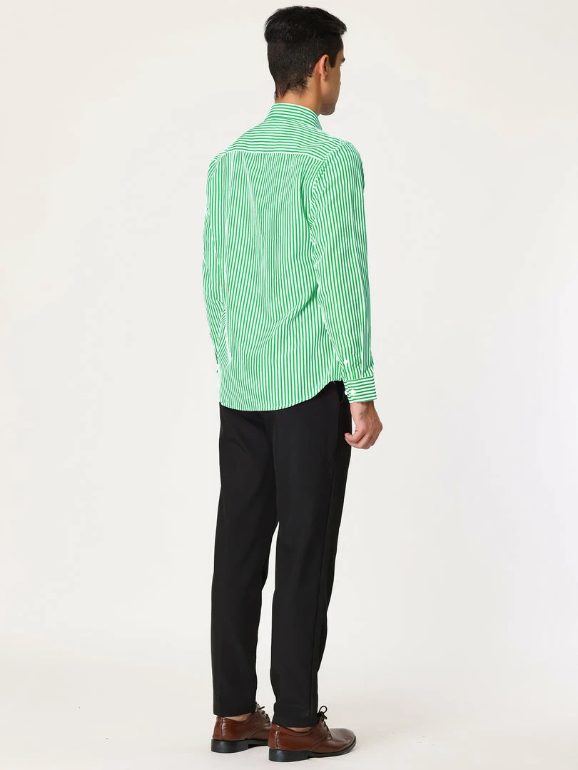 Allegra K Men's Business Vertical Striped Long Sleeves Button Down Dress Shirts 26 Allegra K Men's Business Vertical Striped Long Sleeves Button Down Dress Shirts