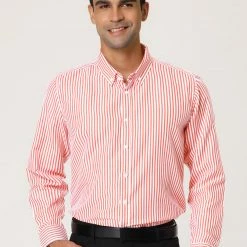 Allegra K Men's Business Vertical Striped Long Sleeves Button Down Dress Shirts 41 Allegra K Men's Business Vertical Striped Long Sleeves Button Down Dress Shirts
