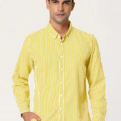 Allegra K Men's Business Vertical Striped Long Sleeves Button Down Dress Shirts 36 Allegra K Men's Business Vertical Striped Long Sleeves Button Down Dress Shirts