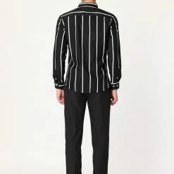 Allegra K Men's Business Vertical Striped Long Sleeves Button Down Dress Shirts 62 Allegra K Men's Business Vertical Striped Long Sleeves Button Down Dress Shirts