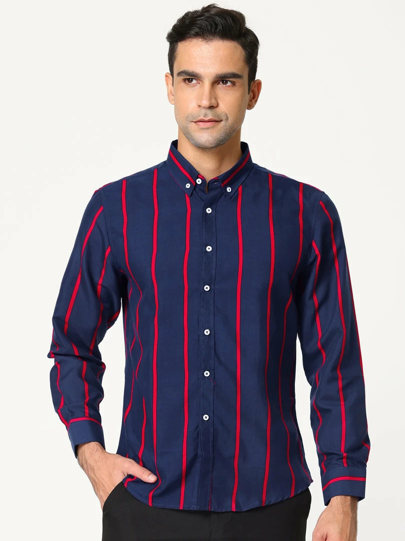 Allegra K Men's Business Vertical Striped Long Sleeves Button Down Dress Shirts 18 Allegra K Men's Business Vertical Striped Long Sleeves Button Down Dress Shirts
