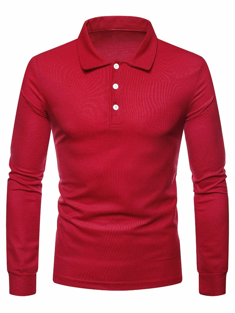 Allegra K Men's Casual Long Sleeves Polo Shirts Regular Fit Solid Golf Shirt 16 Allegra K Men's Casual Long Sleeves Polo Shirts Regular Fit Solid Golf Shirt