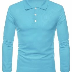 Allegra K Men's Casual Long Sleeves Polo Shirts Regular Fit Solid Golf Shirt 40 Allegra K Men's Casual Long Sleeves Polo Shirts Regular Fit Solid Golf Shirt