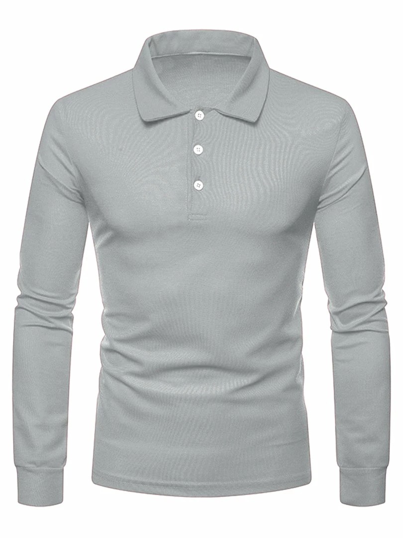 Allegra K Men's Casual Long Sleeves Polo Shirts Regular Fit Solid Golf Shirt 22 Allegra K Men's Casual Long Sleeves Polo Shirts Regular Fit Solid Golf Shirt