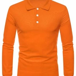 Allegra K Men's Casual Long Sleeves Polo Shirts Regular Fit Solid Golf Shirt 58 Allegra K Men's Casual Long Sleeves Polo Shirts Regular Fit Solid Golf Shirt