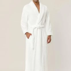 Allegra K Men's Flannel Bathrobe Solid Color Sleepwear Long Sleeves Kimono Plush Shawl Robe 30 Allegra K Men's Flannel Bathrobe Solid Color Sleepwear Long Sleeves Kimono Plush Shawl Robe