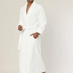 Allegra K Men's Flannel Bathrobe Solid Color Sleepwear Long Sleeves Kimono Plush Shawl Robe 31 Allegra K Men's Flannel Bathrobe Solid Color Sleepwear Long Sleeves Kimono Plush Shawl Robe