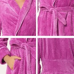 Allegra K Men's Flannel Bathrobe Solid Color Sleepwear Long Sleeves Kimono Plush Shawl Robe 43 Allegra K Men's Flannel Bathrobe Solid Color Sleepwear Long Sleeves Kimono Plush Shawl Robe