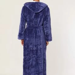 Allegra K Men's Hooded Robe Plush Full Length Contrast Long Bathrobe With Pockets 27 Allegra K Men's Hooded Robe Plush Full Length Contrast Long Bathrobe With Pockets