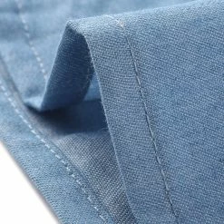 Allegra K Women's Button Down Sleeveless Shirts Solid Collar Office Work Chambray Shirt