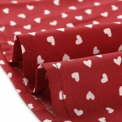 Allegra K Women's Sleeveless Ruffle V Neck Casual Tank Tops Heart Printed Blouse