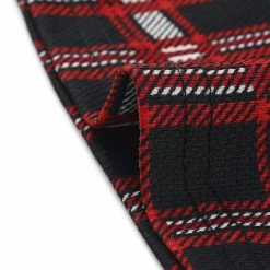 Allegra K Women's Button Front Fit And Flare Plaid Tartan Shirt Dress