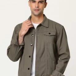 Allegra K Men's Casual Denim Jacket Slim Fit Western Trucker Jean Coat 30 Allegra K Men's Casual Denim Jacket Slim Fit Western Trucker Jean Coat